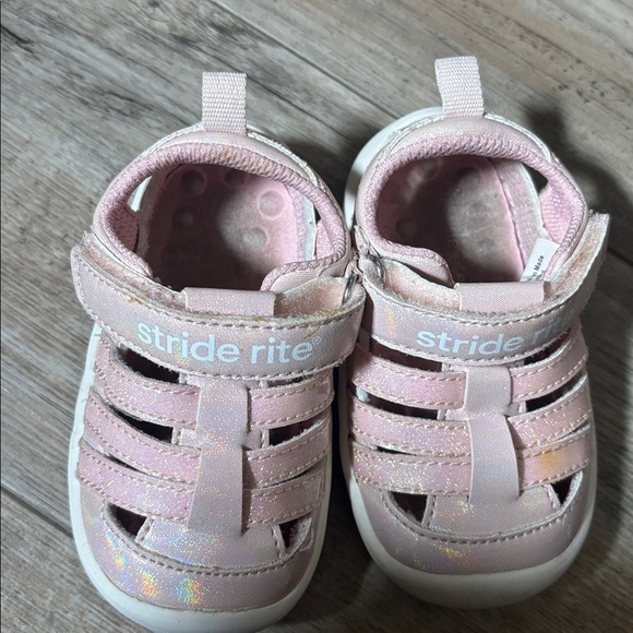 Stride Rite Blush Baby Walker Shoes Size 4 - Picture 8 of 9